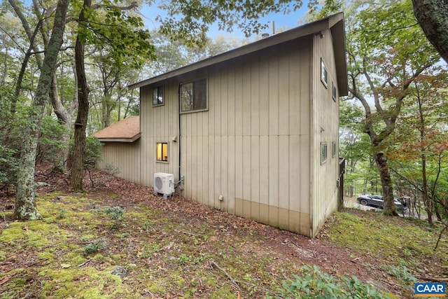 view of property exterior with ac unit