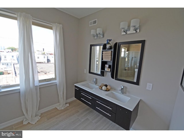 bathroom featuring vanity