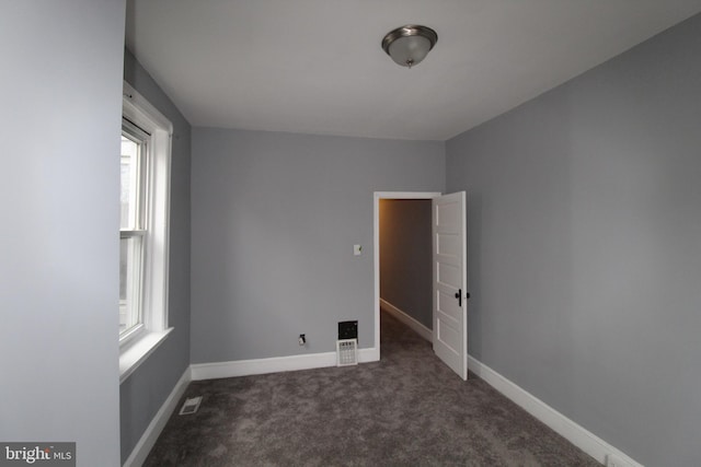 view of carpeted empty room