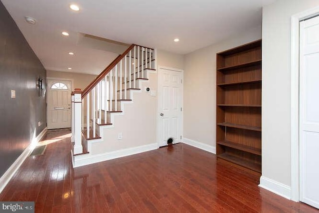 interior space featuring hardwood / wood-style flooring