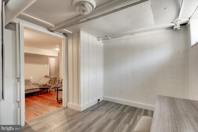 spacious closet with light hardwood / wood-style flooring