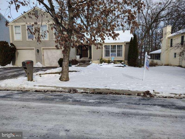 view of front of home featuring a garage