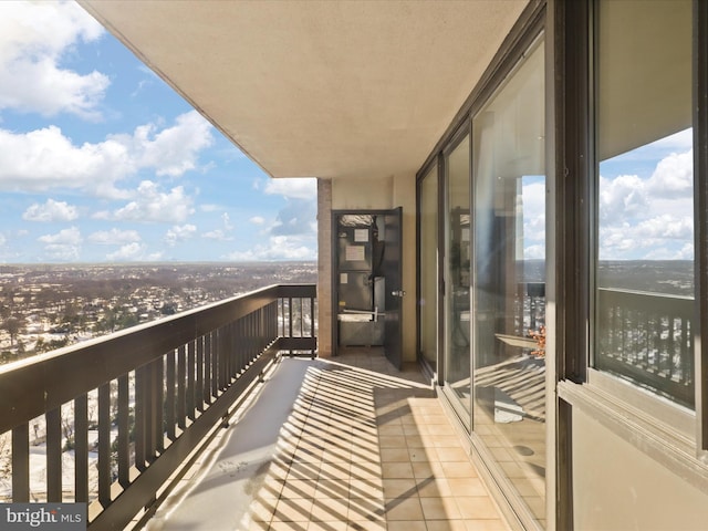 view of balcony