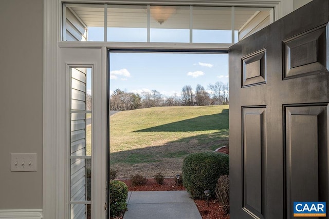 entryway with a healthy amount of sunlight