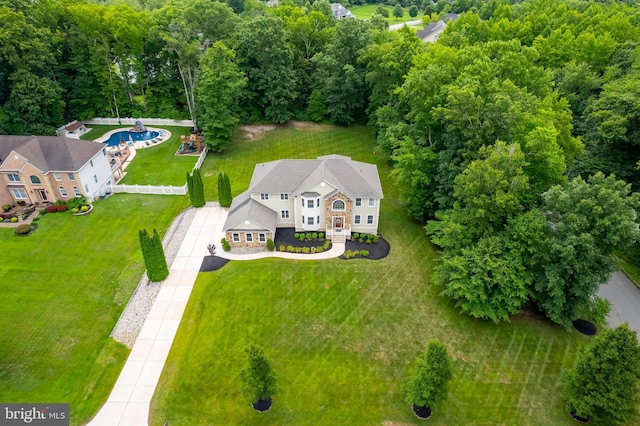 birds eye view of property