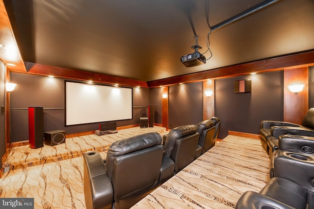 view of home theater room