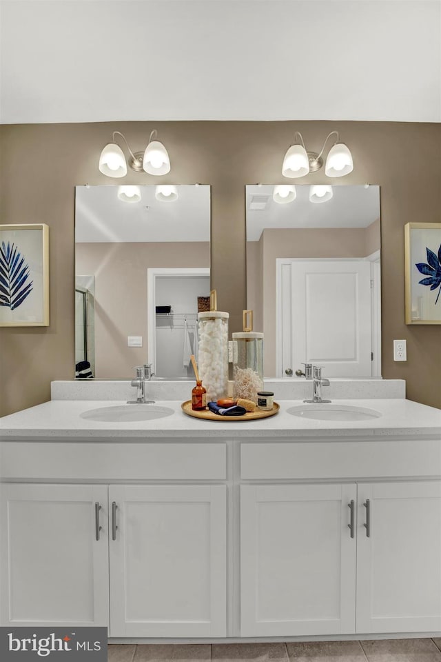 bathroom with vanity