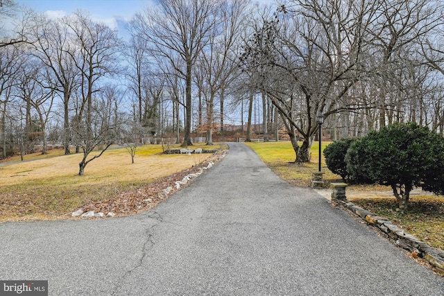 view of road