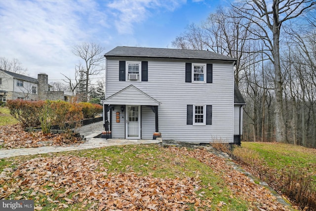 view of front property featuring cooling unit