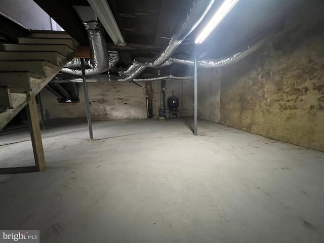 view of basement