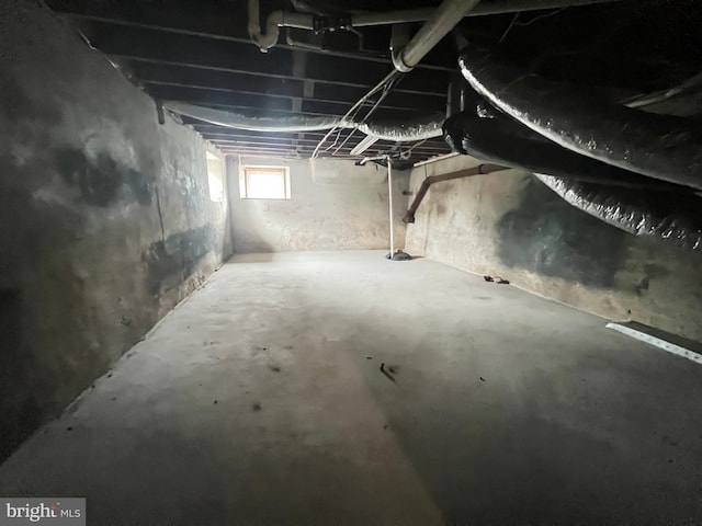 view of basement