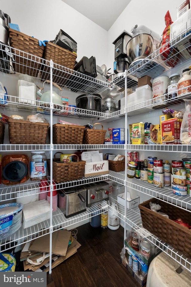 view of pantry