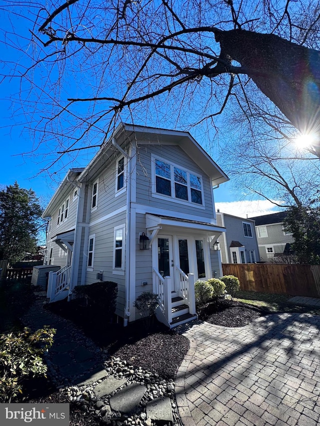 view of front of house