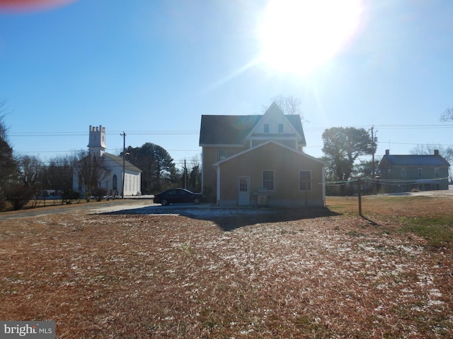 view of rear view of property