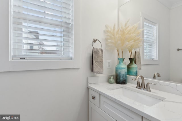 bathroom featuring vanity