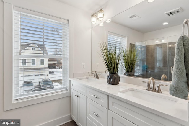 bathroom with vanity