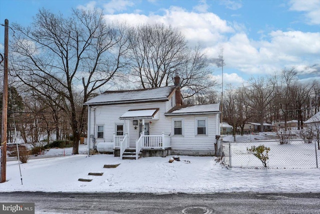 view of front of home