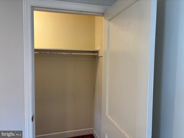 view of closet