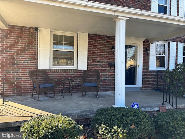 view of patio / terrace featuring a porch