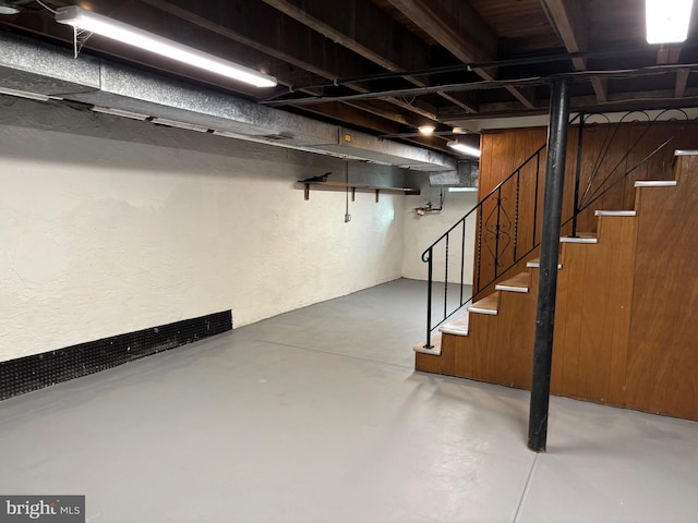 view of basement