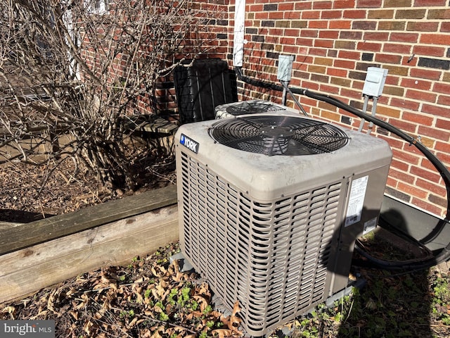 exterior details featuring central AC unit