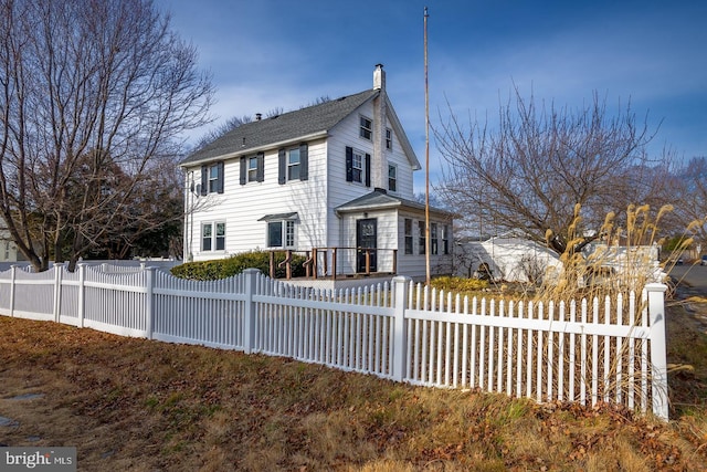 view of front of property