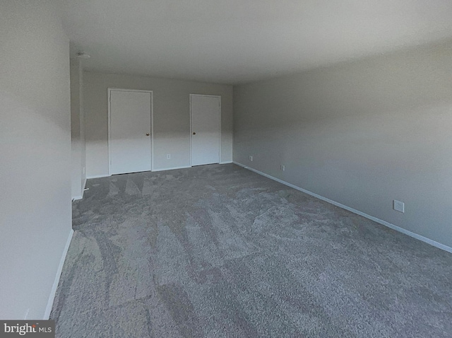 view of carpeted empty room