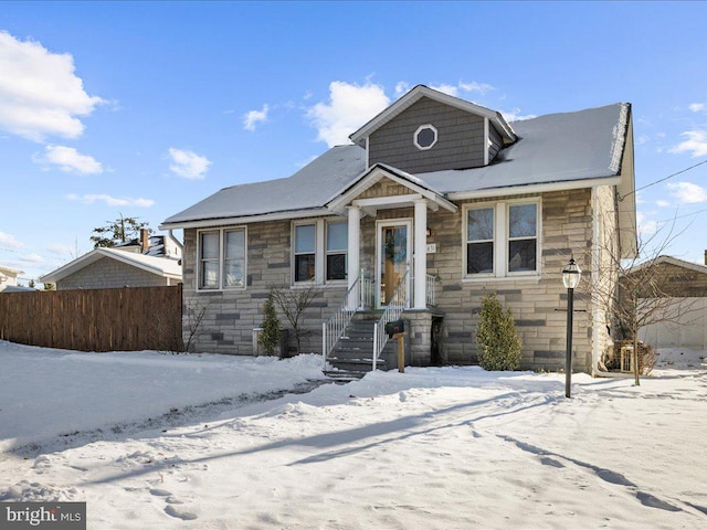 view of bungalow-style home