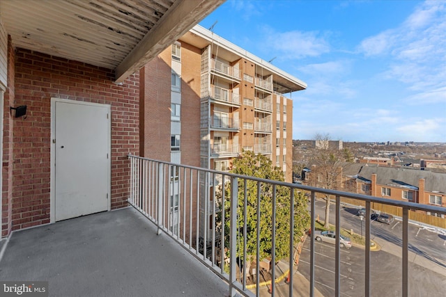 view of balcony