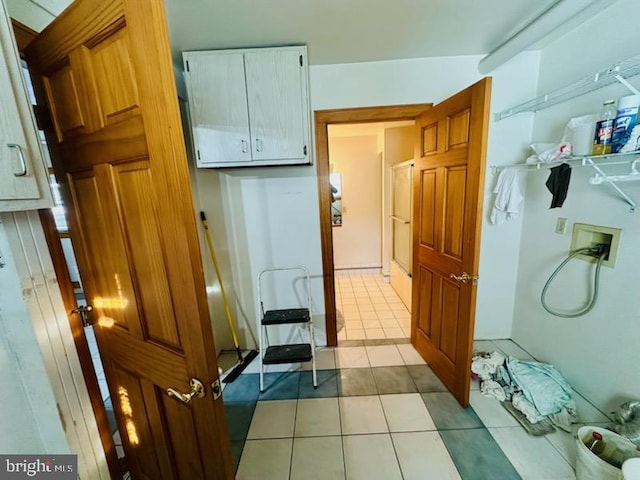 interior space featuring tile patterned floors