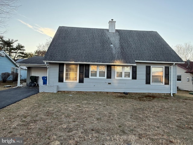 view of back of property