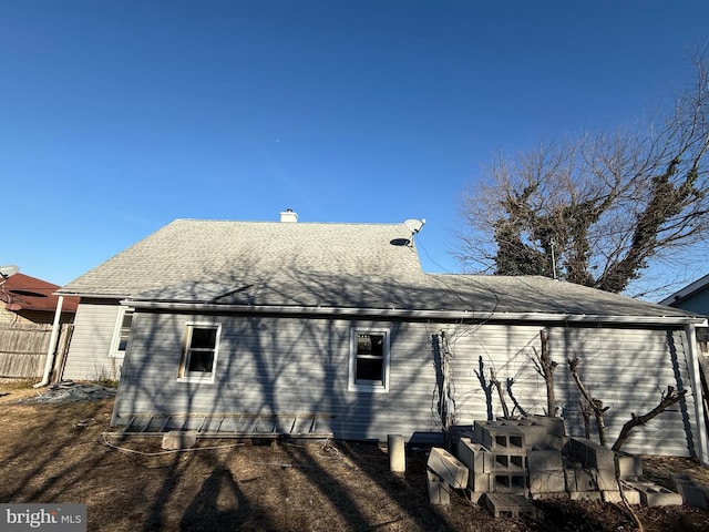 view of back of property