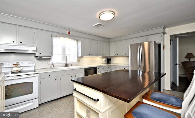 kitchen with sink and stainless steel appliances