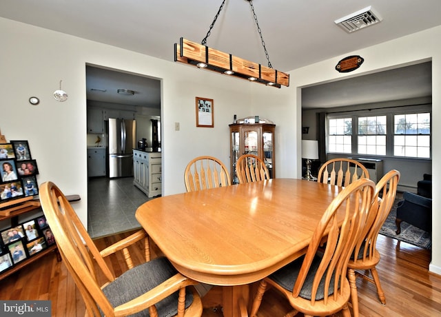 view of dining area