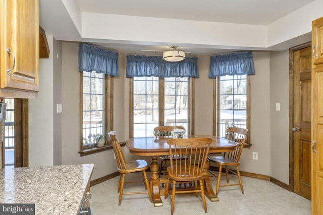 view of dining room