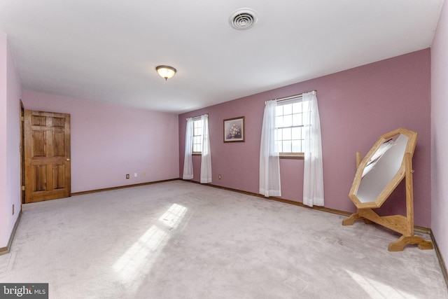 view of carpeted empty room