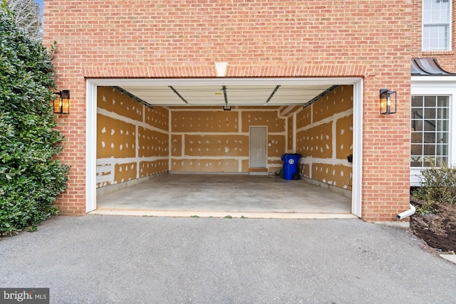 garage with a carport