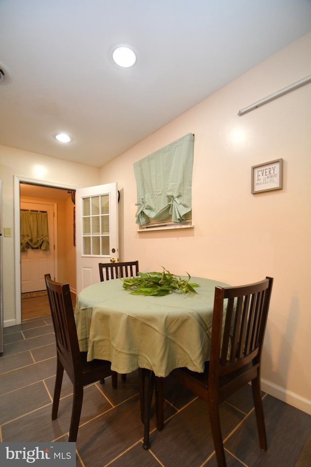 view of dining area