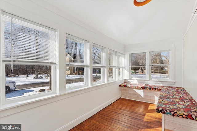 view of sunroom