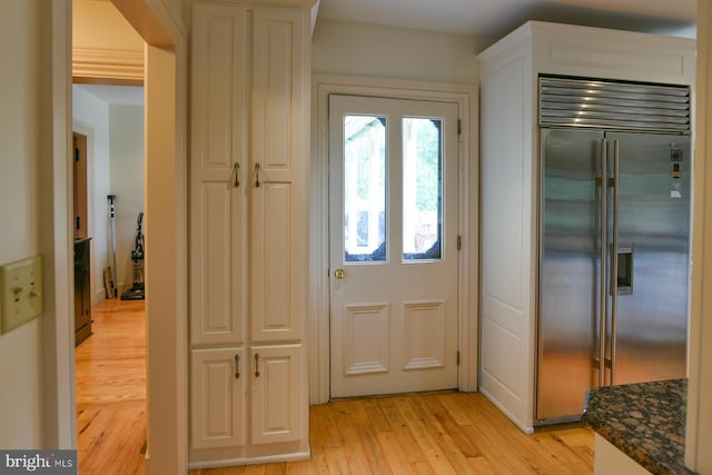 entryway featuring light hardwood / wood-style flooring