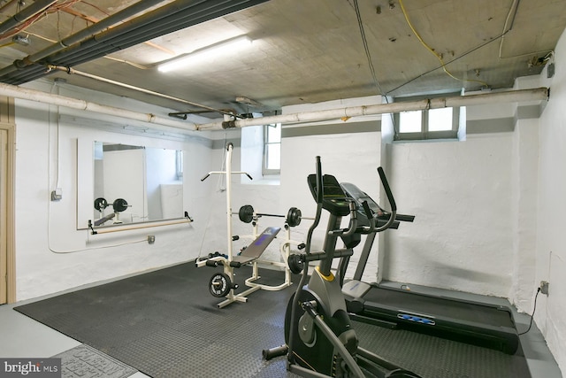 view of workout room