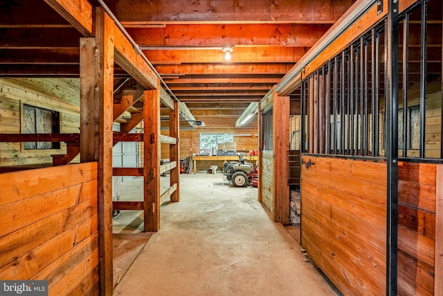 view of horse barn