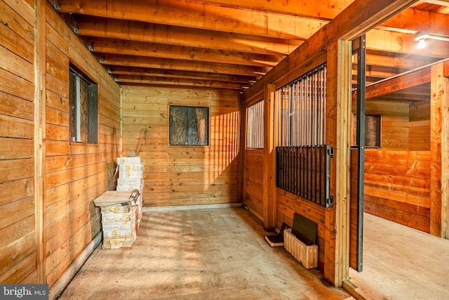 view of horse barn