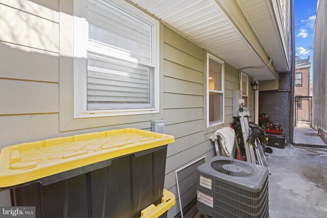 view of patio / terrace featuring central air condition unit