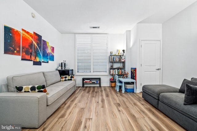 living room featuring hardwood / wood-style flooring