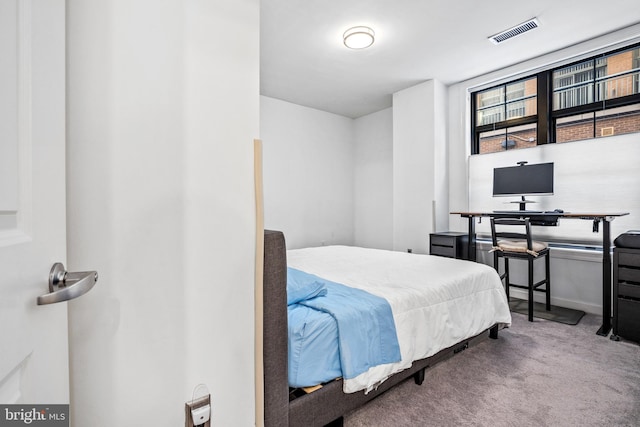 bedroom with carpet floors