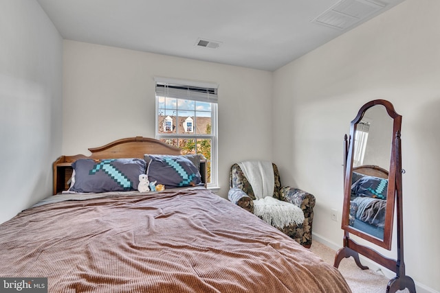 bedroom featuring carpet flooring