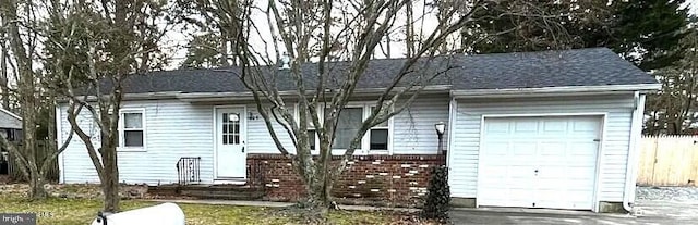 ranch-style house with a garage