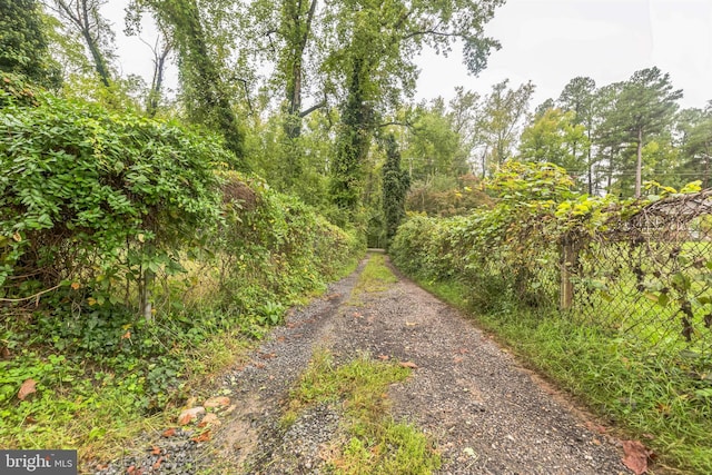 view of road