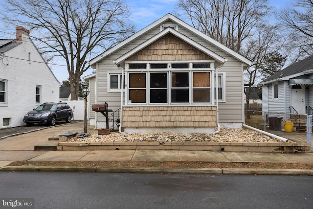 view of bungalow-style house